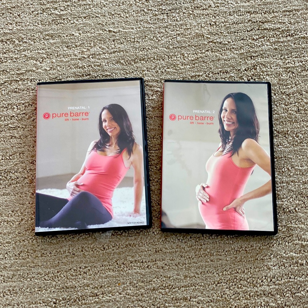 Pure Barre prenatal 1 and 2  DVDs